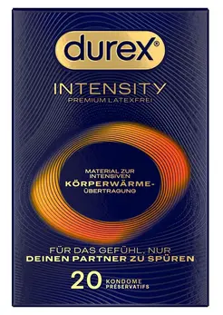 Durex Intensity Nitrile Ultra-Thin Latex-Free Condoms 20 Pack 56mm