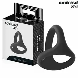 Addicted Toys Triple Support Ring Thick, fleksibilan anatomski prsten od 58 mm