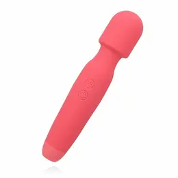 Spirit Massage Wand Pink 8-Pattern Rechargeable Silicone Massager 21cm