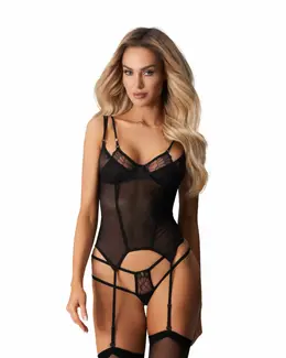 Obsessive Arrowel crni korzet elegantan donji veš sa žicom za podršku 2XL/3XL