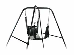 Trinity Vibes Ultimate Freestanding Adjustable Steel Swing Stand Black