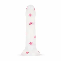 Dildo Collection Flower Power Pink Glitter intimni model 15 cm