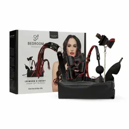 Bedroom Fantasies Crimson & Ebony luksuzni set za vezivanje od 8 delova