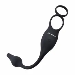 Evolved Novelties Plug & Tug crni silikonski sistem za dvostruku stimulaciju