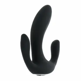 Playboy Triple Threat Black intimni stimulator sa više motora od silikona