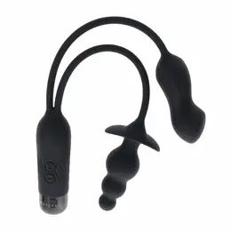 Evolved Novelties Double My Pleasure Black dualni motor intimni sistem