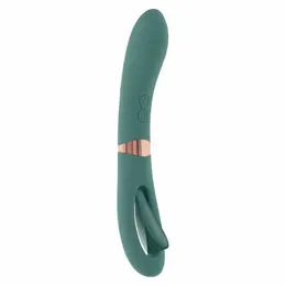 Evolved Novelties Chick Flick dvostrani silikonski vibrator zeleni