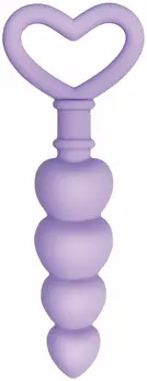 Evolved Novelties Sweet Treat silikonske kuglice u obliku srca, ljubičaste, 19 cm