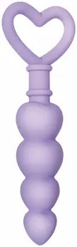 Evolved Novelties Sweet Treat silikonske kuglice u obliku srca, ljubičaste, 19 cm