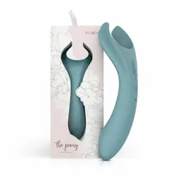 Bloom Peony dvostrani vibrator za parove zeleni vodootporni silikon