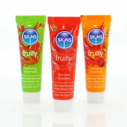 Skins Fruity Sampler Intimate Lubricant Tubes 3x12ml - Watermelon, Strawberry, Mango & Passionfruit