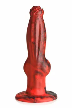 XR Brands Hel-Wolf intimni vibrator sa funkcijom potiskivanja crveno/crni