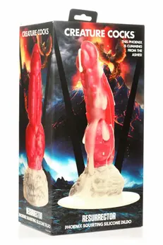 XR Brands Resurrector Phoenix silikonska intimna igračka crveno bela 22cm