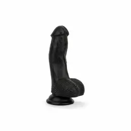 EasyToys silikonski crni intimni model sa postoljem 12 cm