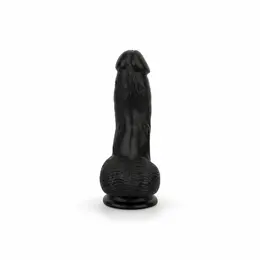 EasyToys silikonski crni intimni model sa postoljem 12 cm