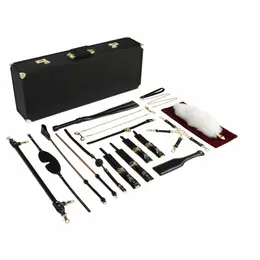 Bedroom Fantasies Locker Collection 17-Piece Cow Leather Bondage Set