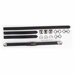 LOCKINK Adjustable Bondage Bar Set Black - Lightweight & Customizable