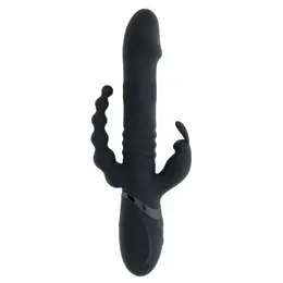 Evolved Big Bunny Energy Black - Multi-Zone Silicone Intimate Device
