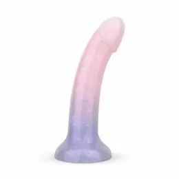 Mermaid Ombre intimni dildo 15 cm, svetlucavi žele i mekani materijal