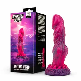 Mythical Mates Another World Model roze i ljubičasti dildo sa vakuumskom bazom 20cm