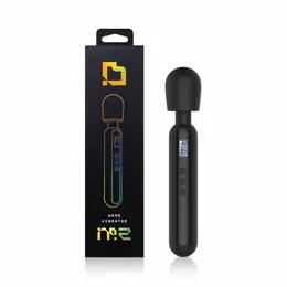 BLAQ Digital Super Wand Black: XL fleksibilni masažer sa ekranom