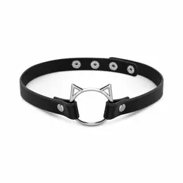 Bedroom Fantasies Kitty čoker elegantna crna ogrlica od eko kože sa podešavanjem veličine