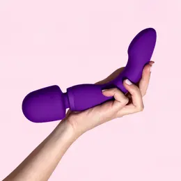 Blush Wellness Dual Sense ljubičasti multifunkcionalni silikonski masažer