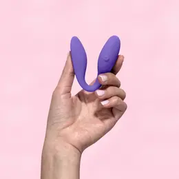Blush Wellness Duo Flexible Vibrating System Purple Rechargeable Silicone