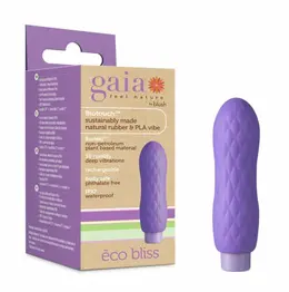 Blush Gaia Eco Bliss Rechargeable Intimate Device Lilac Biodegradable
