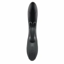 Evolved Rabbit Hole Dual-Action Intimate Device Black Silicone