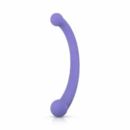 Good Vibes Only Jane dvostrani silikonski vibrator ljubičasti 10 modova
