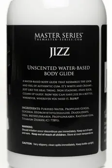 Jizz Body White Water-Based Lubricant 488 ml - Long-Lasting Formula