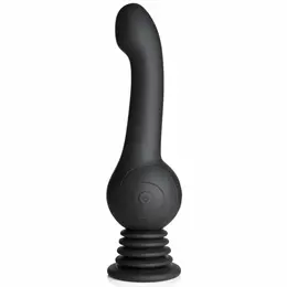 IN Shaking Silicone Device Black - Rotating & Thrusting, USB Rechargeable