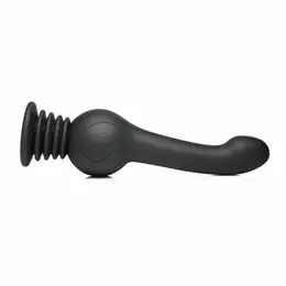 IN Shaking Silicone Device Black - Rotating & Thrusting, USB Rechargeable