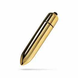 EasyToys Gold Mini Vibrating Bullet - Compact Metallic Massager