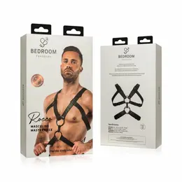 Rocco Bondage podesivi pojas od veštačke kože crni unisex model