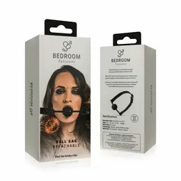 EasyToys Prozračni silikonski kuglica gag Crni - Podesivi udobni kroj 4.1cm