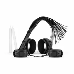Kinky Collection Bondage Set od 5 delova u crnoj boji podesivi komplet od kvalitetne veštačke kože