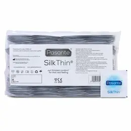 Pasante Silk Thin 144 Ultra-Thin Latex Condoms - Large Pack