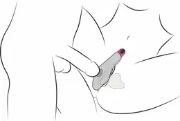 XR Brands Love Tunnel Intimate Vibrating System with Remote Control, Purple