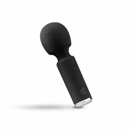 EasyToys Mini Vibe Wand crni masažer, kompaktan model sa punjivom baterijom