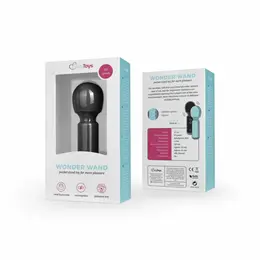 EasyToys Mini Vibe Wand crni masažer, kompaktan model sa punjivom baterijom