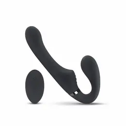 NO-PARTS Avery strapless vibrirajući dildo od silikona u ljubičastoj boji dužine 22 cm