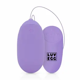 Easytoys Luv Egg XL Purple, silikonska intimna igračka na daljinsko upravljanje