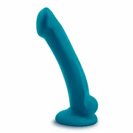 Blush Temptasia Reina silikonska intimna igračka tirkizna 18.4 cm kompatibilna sa pojasom