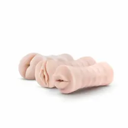 Blush M za muškarce Soft i Wet trodelni samopodmazujući intimni set sa vibracijom