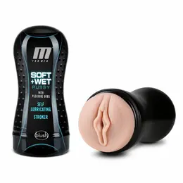 Blush M for Men Soft & Wet samopodmazujući muški masturbator 18.4 cm