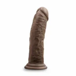Blush Dr. Skin 8'' Intimate Model with Suction Base - Chocolate Brown