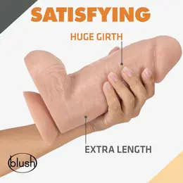 Blush Dr. Skin Dr. Chubbs Vanilla intimni model sa vakuum bazom 25 cm