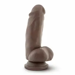 Dr. Skin Mr. Smith intimni model od 7 inča u boji čokolade sa vakuumskim postoljem